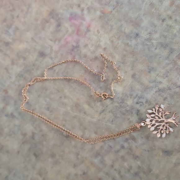 Rose gold plated tree backless - Picture 1 of 1